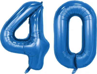 Obrázek produktu pro Set -Folienballon - Blau/32inch - 4 + 0