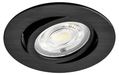 Obrázok produktu pre Vstavaný LED reflektor Braytron 7 W, otočný, 3CCT, 3000 K – 6500 K, 750 lm, okrúhly, čierny, Ø 70 mm, IP20