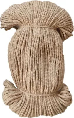 Produktbild von Ø 4 mm x 100 m Baumwollkordel Kordel Baumwolle 100 % Baumwollschnur Champagner Ø 4 mm