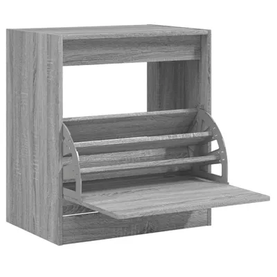 Immagine prodotto di vidaXL Scarpiera Grigio Sonoma 60x42x69 cm Materiale a base di legno