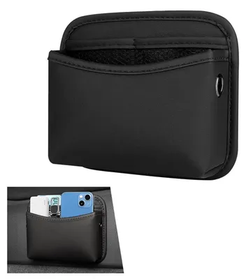 Obrázek produktu pro Organizér do auta, boční úložný box, potah z umělé kůže, rozměry 19,8 x 16,2 x 6,5 cm