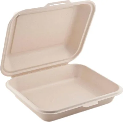 Obrázek produktu pro Dóza na menu z cukrové třtiny, nedělená, dvoustěnná, 1500 ml, 24,1 x 21 x 4 cm, 50 kusů.