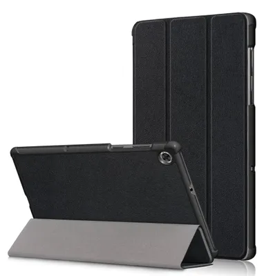 Produktbild von Lenovo Tab M10 FHD Plus Hülle - Tri-Fold Ständer Klapphülle mit Schlaf/Wach-Funktion - Schwarz