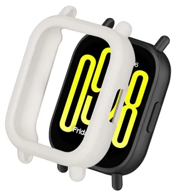 Produktbild von kwmobile Schutzhülle kompatibel mit Xiaomi Redmi Watch 5 Active Hülle - Fitness Tracker Case aus TPU - Soft Smartwatch Case Weiß