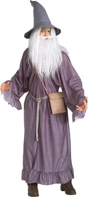 Produktbild von Original Lizenz Gandalf Herr der Ringe Kostüm Hobbit Magier Quenya Hexer Gr. STD