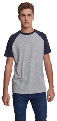 Produktbild von Urban Classics Herren Raglan Contrast Tee – Kurzarm T-Shirt aus Baumwolle mit fa