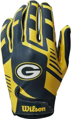Produktbild von Wilson Nfl Stretch Fit Green Bay American-football-handschuhe Gelb  Gelb One Size