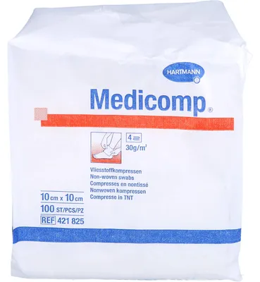 Productafbeelding van MEDICOMP UNSTERIL, 10x10 cm, 100 stuks, verpakking