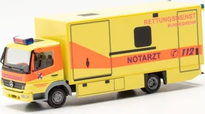Produktbild von MERCEDES-BENZ Atego 04 Notarztwagen der Bundeswehr, HER747011, Maßstab1/87, HERPA