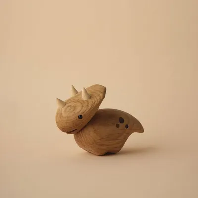 Immagine prodotto di Lucie Kaas - Figurina in legno dinosauro Trixie, legno di quercia