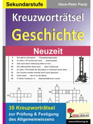 Zdjęcie produktu dla Kreuzworträtsel Geschichte / Neuzeit