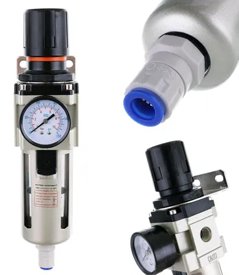 Immagine prodotto di Filtro riduttore per preriscaldatore d'aria e separatore d'acqua per compressore da 1/2" - AW4000-04D, 20 m, con scarico automatico, 4000 l/min