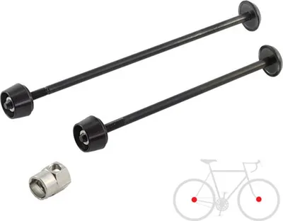 Produktbild von Pitlock Set 03, Vorderrad/Hinterrad, PITLOCK, schwarz