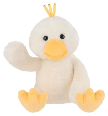 Image de Doudou canard en peluche pour enfants, 23 cm