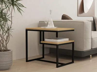 Couchtisch Saphirblau 60x52x40 cm, Melamin, 18 mm, Industriedesign