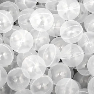 Produktbild von 50 Bälle für Bällebad 5,5cm Babybälle Plastikbälle Baby Spielbälle Transparent