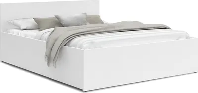 Produktbild von Bett Panama 120x200 cm mit Lattenrost aus Holz Bettkasten weiß