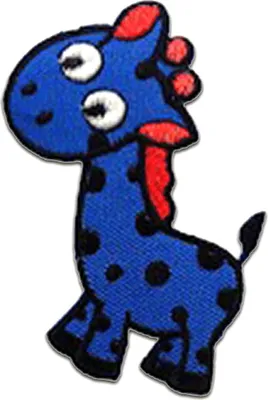 Produktbild von Giraffe Tier Kinder - Aufnäher, Bügelbild, Aufbügler, Applikationen, Patches, Flicken, Zum Aufbügeln, Größe: 7,5 x 5,3 cm