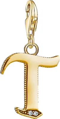 Produktbild von Thomas Sabo Charm-Anhänger Buchstabe T gold 1626-414-39