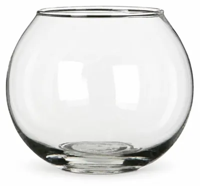 Kugelglas, Klar, Ø 10 cm, H 8 cm – Produktfoto auf weißem Hintergrund