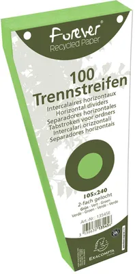 Obrázek produktu pro EXACOMPTA 13545E Trennstreifen trapezförmig Karton grün