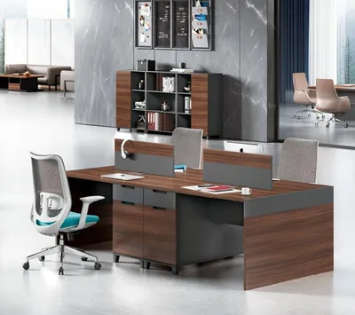 Produktbild von Brauner Arbeitstisch Büromöbel Designer Holz Möbel Edle Tische