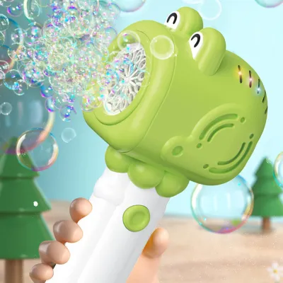 Produktbild von Blasengebläse, süßer Look, elektrischer Handmaschinenstab für Kinder im Freien, Grün