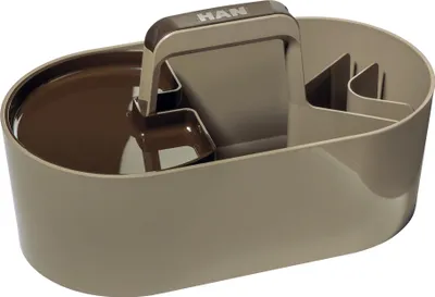 Zdjęcie produktu dla HAN 1200-43 HAN Schreibtisch-Organizer Toolbox Loft hellbraun Kunststoff 4 Fächer 34,0 x 18,7 x 18,8 cm