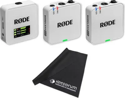 Produktbild von Rode Mikrofon-Funksystem Wireless GO Gen 3 Weiss mit Tuch