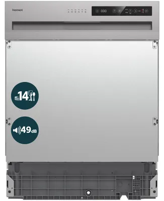 Produktbild von homeX DWSI601449E Geschirrspüler 60 cm, Spülmaschine teilintegrierbar - 14 Maßgedecke, 6 Programme, Einbaugeschirrspüler