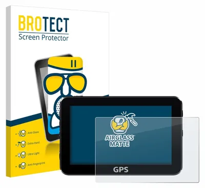 Produktbild von BROTECT Entspiegelungs Schutzglas für Navigation mit 17.8 cm (7 Zoll) Displays 154.8 x 87 mm Schutzfolie Panzer Folie Glas Display Schutz matt