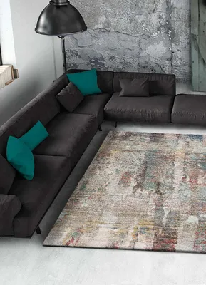 Produktbild von ATTICGO Kurzflorteppich AMIRA Abstrakt in Mehrfarbig, 80x150 cm