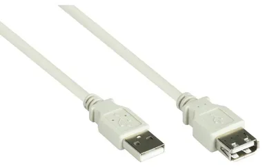 Imagen del producto de Good Connections, cable USB 2.0 con conector USB-A, 5 metros, color gris