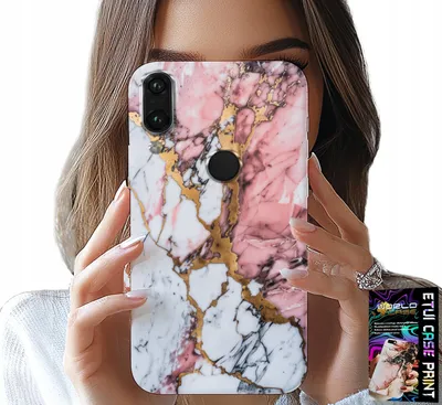Obrázek produktu pro Pouzdro Pro Huawei P Smart 2019 - Růžový A Bílý Mramor, Kamenné Vzory