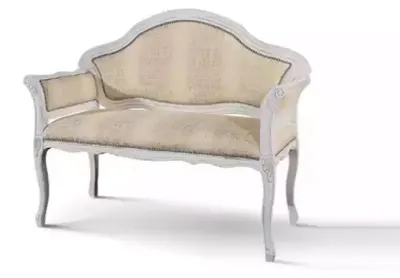 Produktbild von Luxus 2 Sitzer Couch Polster Sofa Textil Stoff Couchen Klassisch Neu