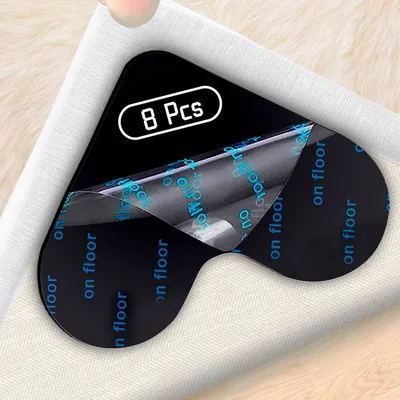 Obrázek produktu pro Protiskouzavá podložka pod koberec, 8 kusů, tmavě hnědá
