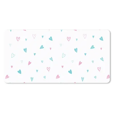 Produktbild von MuchoWow® Mauspad Mousepad Herzen - Muster - Pastell 60x30 cm - Mousepads - Maus Mat - Pad - Mausunterlage - Nachhaltig