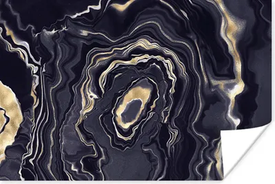 Produktbild von MuchoWow® Poster Marmor - Geode - Achat - Gold 120x80 cm - Bilder