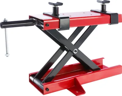 Produktbild von AREBOS Zvedák na motorku 500 kg - Zvedák na motorku s vřetenovým pohonem - Nastavitelná výška 95-375 mm - Červený