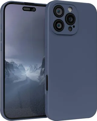 Produktbild von EAZY CASE - TPU Hülle für Apple iPhone 16 Pro Max, TPU Case stoßfeste Handyhülle, weiches Cover mit Kameraschutz, Silikonhülle in Dunkelblau