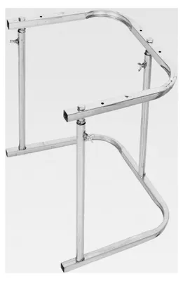 Produktbild von Tragbarer Müllsackständer aus robustem Metall für Gartenabfälle, Laub und Camping - Faltbarer Müllbeutelhalter für den Außenbereich