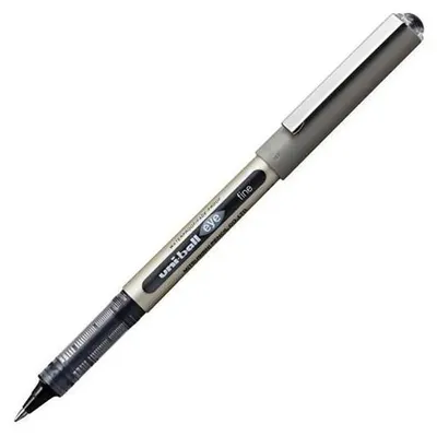Image de uni-ball 240599 uni-ball eye fine UB-157E Roller argent 0,4 mm, couleur d'encre : noir, 12 pcs.
