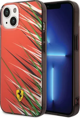 Immagine prodotto di Custodia Ferrari per iPhone 14 e 13 - Rosso