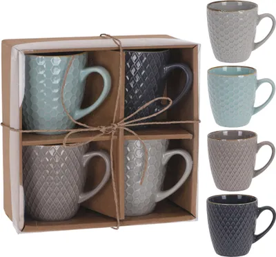 Produktbild von ORION Keramikbecher Keramiktasse / Becherset 0,25L ZUM VERSCHENKEN