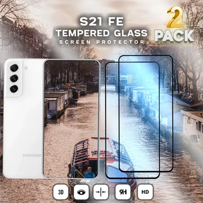 Produktbild von 2 balení Samsung Galaxy S21 FE - 9H tvrzené sklo - Vysoce kvalitní 3D ochrana displeje