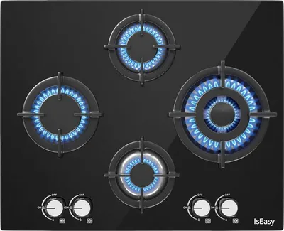 Immagine prodotto di Piano di cottura a gas in vetro Iseasy Mgbg-604B