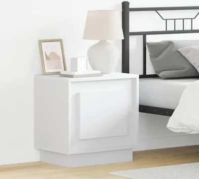 Immagine prodotto di vidaXL Comodino Bianco 44 x 34,5 x 45 cm Materiale a base di legno