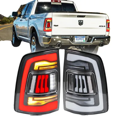 Image de Feux arrière, 12 V, 35 W, 3 400 lm, clignotants séquentiels, compatibles avec les Dodge Ram 1500, 2500 et 3500 de 2009 à 2018