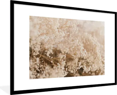 Produktbild von MuchoWow® Gerahmtes Poster Pampasgras - Pflanze - Natur 90x60 cm - Poster mit Schwarzem Bilderrahmen Wandposter Rahmen Foto Bilder - Wanddekoration - Fotos