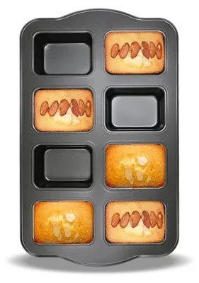 Produktbild von 8 Mini Brotbackformen - Antihaftform für Ofenbacken